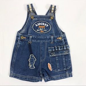 Bass Creek Outfitters Fishing Jean Shorts Overalls